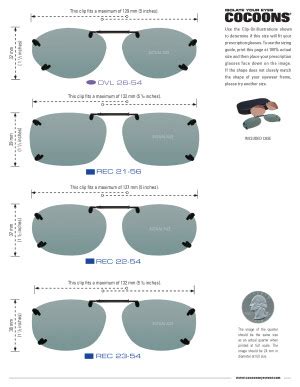 solar shield clip on sunglasses size chart